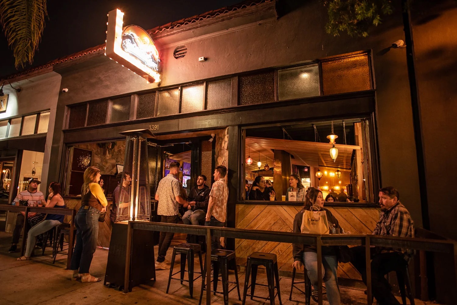 Exterior of live music bar the Sycamore Den in Normal Heights